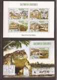 Maldives - crocodile 4913/6+bl.648
