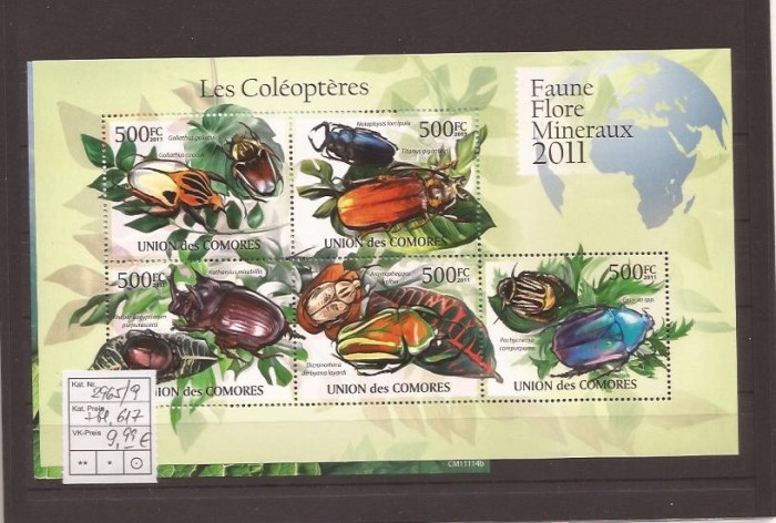 Comores - Insekte - 2965/9+bl.617