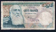 Belgian Congo 100 Francs 1959 P#33b foto