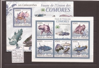 Comores - peste 2334/8+bl.511 foto