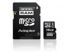 Card Memorie Goodram MicroSDHC 16 GB + Adaptor SD foto