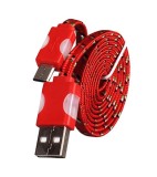 Cablu de date Snur MicroUSB cu LED Rosu