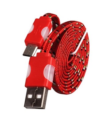 Cablu de date Snur MicroUSB cu LED Rosu foto