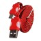 Cablu de date Snur MicroUSB cu LED Rosu