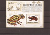 Comores - frogs 2163/8+bl.481