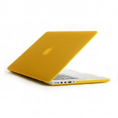 Carcasa protectie slim din plastic pentru MacBook Pro Retina 15.4&amp;quot;,galbena foto