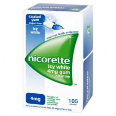 SUPER OFERTA!Guma NICORETTE ICY WHITE 4 Mg, cutie 105 bucati. foto