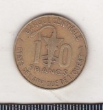 Bnk mnd Africa de Vest 10 franci 1992