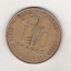bnk mnd Africa de Vest 10 franci 1968
