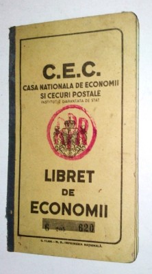 Carnet de C.E.C. regalist - supratipar R.P.R. foto