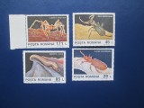 TIMBRE ROMANIA SERIE NESTAMPILATA INSECTE