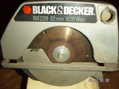 Circular BLACK &amp;amp; DECKER BD 229 62mm 1020 w foto
