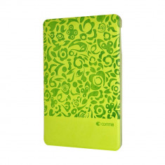 Husa iPad Mini 3 Comma Charming Green (motiv floral embosat) foto