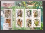 Mozambik - Reptilien 5754/65+bl.629/30