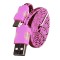 Cablu de date Snur MicroUSB cu LED Roz