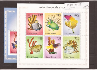 Guinea - Bissau - Tropic peste 5073/8+bl.873 foto