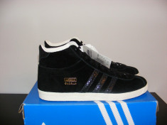 Ghete Adidas Gazelle OG Mid Trainers Black/Black/Gold nr.41 1/3 foto