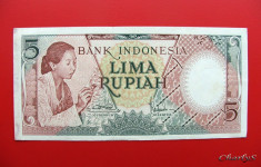 INDONEZIA - 5 Rupiah 1958 foto