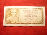 Bancnota 10 Dinari 1968 Yugoslavia , cal.Buna