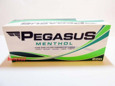 Tuburi PEGASUS MENTHOL pentru injectat tutun, tigari foto