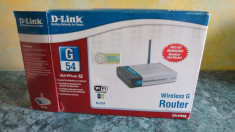 Router wireless G D-Link dl-524 cu antena Alfa super slim ambalaj accesorii 4602 foto