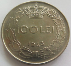 Moneda 100 lei - Romania, Regat 1943 *cod 2401 --- XF +++ foto