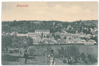 718 - ORAVITA, Caras-Severin, panorama - old postcard - used foto