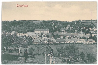 718 - ORAVITA, Caras-Severin, panorama - old postcard - used foto