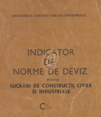 Indicator de norme de deviz pentru lucrari de constructii civile si industriale foto