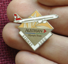 Insigna sport - Austrian Olympic team Sydney 2000 !!!! - rara foto