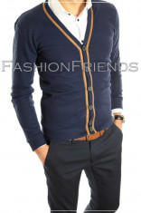 Cardigan tip ZARA - pulover barbati - pulover slim fit - cod 3000 foto