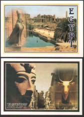 Lot 4 ilustrate EGYPT, necirculate foto