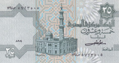 Bancnota Egipt 25 Piastres 1984 - P54 UNC foto
