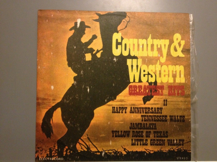 COUNTRY &amp; WESTERN - GREATEST HITS (1984 /ELECTRECORD ) - VINIL/VINYL/IMPECABIL