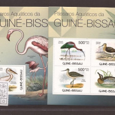 Guinea - Bissau - pasari - 5857/60+bl.1034