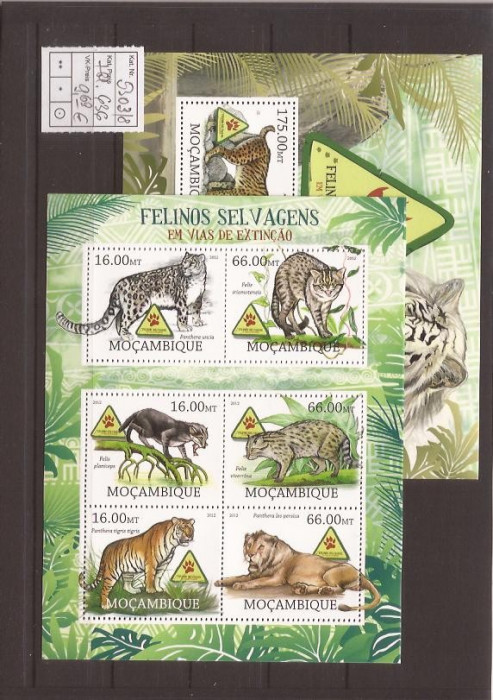 mozambik - Fauna 5303/8+bl.636