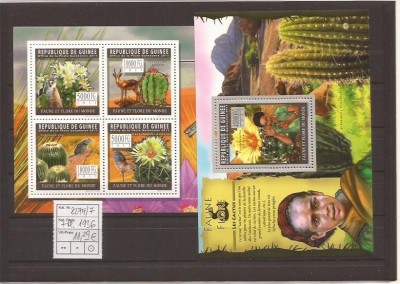 Guinea- cactuse su fauna 8274/7+bl.1936 foto