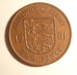 JERSEY 2 PENCE 1981 MAI RARUT, Europa