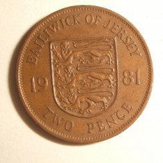 JERSEY 2 PENCE 1981 MAI RARUT