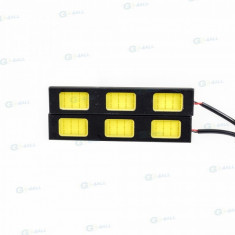 LN1134 -2 Buc Lampa auto pentru ceata 12V si 3 Led-uri COB 12W REZISTENTA LA APA foto