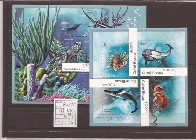 Guinea - Bissau - 6302/5+bl.1107 - Sea Fauna foto