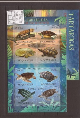 Mozambik - turtles 5665/72+bl.618 foto
