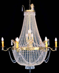 CANDELABRU MONUMENTAL DIN CRISTAL CU ALAMA JCL001A foto