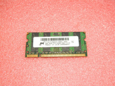 memorie ram laptop 2GB Micron PC2-6400 DDR2-800MHz MT16HTF25664HY-800G1 foto
