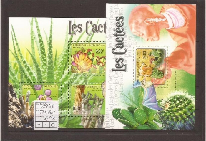 Zentralafrika Rep. - cactuse 2963/6+bl.705