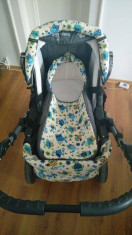 carucior baby merc cu bufnite 0 luni + foto