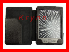 KC17 Husa protectie piele eco coperta - Amazon Kindle 4 de 6&amp;quot; (fara touch) negru foto