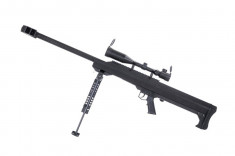 Replica Barrett M99 Snow Wolf + luneta arma airsoft pusca pistol aer comprimat sniper shotgun foto
