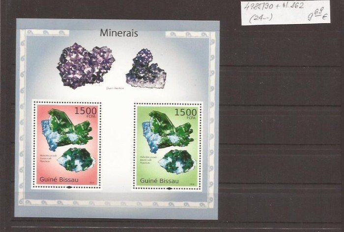 Guinea - Bissau - Minerale 4985/90+bl.862