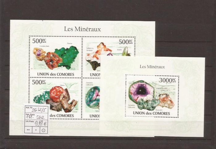 Comores - Minerale 2632/5+bl.562